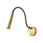 Azonnali szállítás Redo DRILL fali lámpa fém, arany, fekete, LED, 8W, 510lm, 2700K - 01-4441