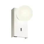 Akciós ár Redo NORMA fali lámpa fém, üveg, fehér, opál, LED, 5W, 308lm, 2700K - 01-4765
