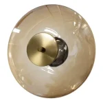 AzzardoANDORA fali lámpa fém, üveg, borostyán, arany, LED, 12W, 3000K, 600Lm - AZ-6889 Azonnal elérhető