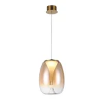 AzzardoPAMELA függeszték fém, üveg, borostyán, LED, 15W, 3000K, 1200Lm - AZ-6185 Vásárlói kedvenc