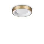 Újdonság IdealLux PLANET mennyezet lámpa fém, műanyag, sárgaréz, fehér, LED , 15W, 3000K, 1350Lm - 370606
