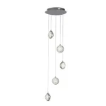 Azonnali szállítás Searchlight Quartz függeszték fém, üveg, króm, áttetsző, LED, 4.5W, 1020lm, 4000K - 28701-5CC