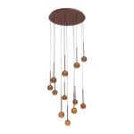 Ajánlat Lucide CALINA függeszték fém, akril, barna, borostyán, LED, 7W, 610lm, 2200K-3300K - 24406/84/96