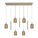 Szuper akció Lucide LAMBRES függeszték fém, bézs, E27+GU10, 40W+35W - 45410/09/41