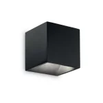 Azonnal elérhető RUBIK AP1 NERO - IdealLux-142302 - Kültéri fali lámpa