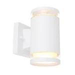 Akció Globo ALCALA kültéri fali lámpa matt fehér alumínium GX53-LED IP44 - 32063-2W