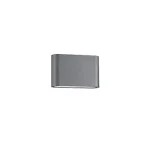 Árcsökkenés NovaLuce Soho kültéri fali lámpa fém, üveg, szürke, LED, 3000K, 2x5W, 800lm, IP54 - NL-740404