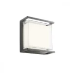 Akció Redo SCRIGNO kültéri fali lámpa fém, műanyag, szürke, fehér, LED, 3000K, 18W, 1054lm, IP65 - 90241