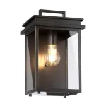Szuper akció Elstead GLENVIEW kültéri fali lámpa fém, üveg, bronz, áttetsző, E27, IP44 - ELS-FE-GLENVIEW-M
