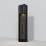 Alacsony ár Maytoni PORTE kültéri állólámpa fém, fa, fekete, LED, 7W, 3000K, 250 Lm, IP 54 - O481FL-L7BWD3K