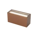 Azonnali szállítás Redo LIMAS kültéri fali lámpa fém, barna, LED, 24W, 1678lm, 2700K-3000K, IP65 - 91225