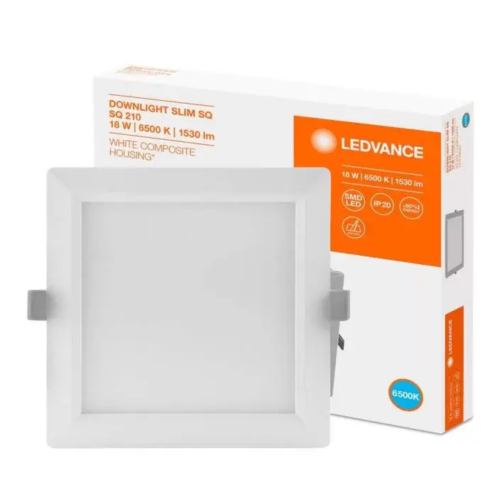 Süllyesztett LED panel 18W 6500K DOWNLIGHT Slim SQ210 LEDVANCE négyzet Kedvezmény