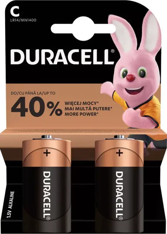 Duracell Basic C LR14 alkáli elem 2db/csom Biztonságos fizetés