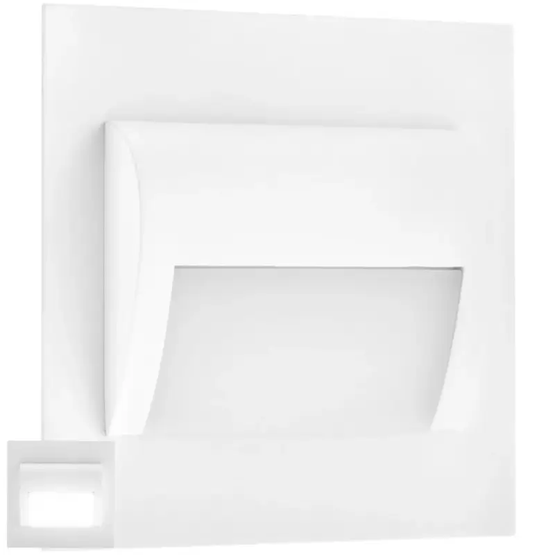 Végkiárusítás Decorus 9 LED 1,2W fehér PROVERO lépcsőházi lámpatest, hideg