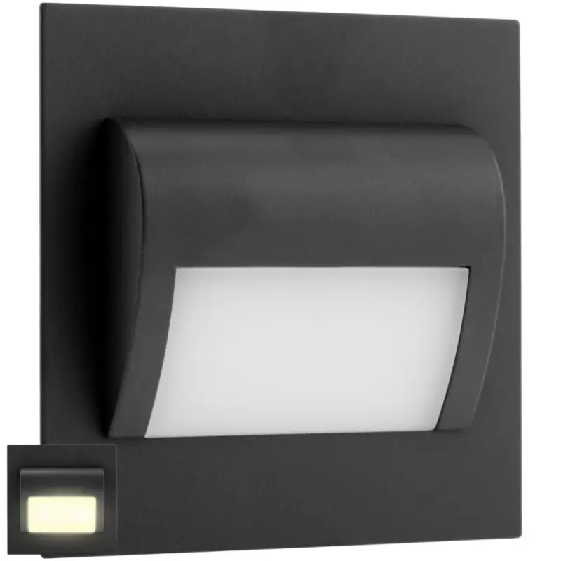 Vedd meg online DECORUS 9 LED 1,2W grafit ProVerolépcsőházi lámpatest