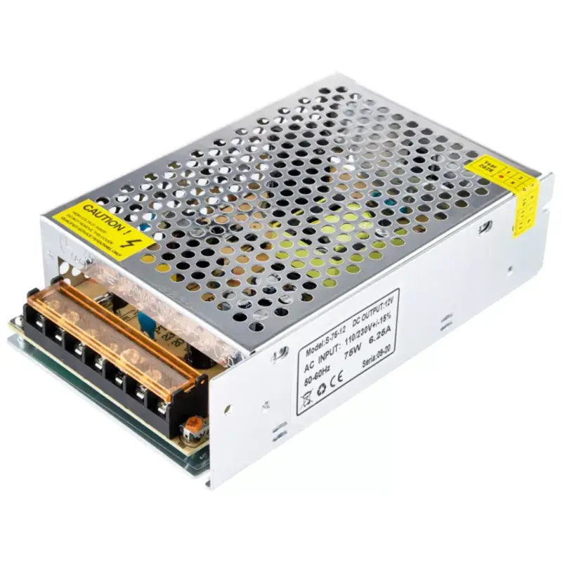 Olcsó Moduláris állandó feszültségű tápegység 75W 12V DC 6,25A
