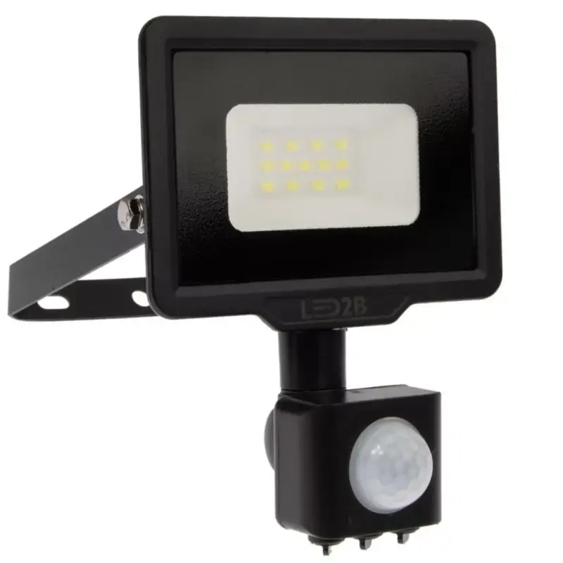 Nézd meg most LED REFLEKTOR 10W 800lm 3000K IP44 fekete LED2B KOBI MHC mozgásérzékelővel
