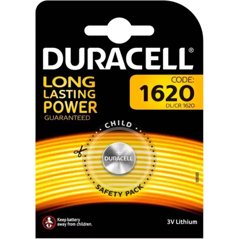 Kihagyhatatlan ajánlat LITHIUM GOMBELEM DURACELL DL1620 CR1620 Buborékfólia 1 db.