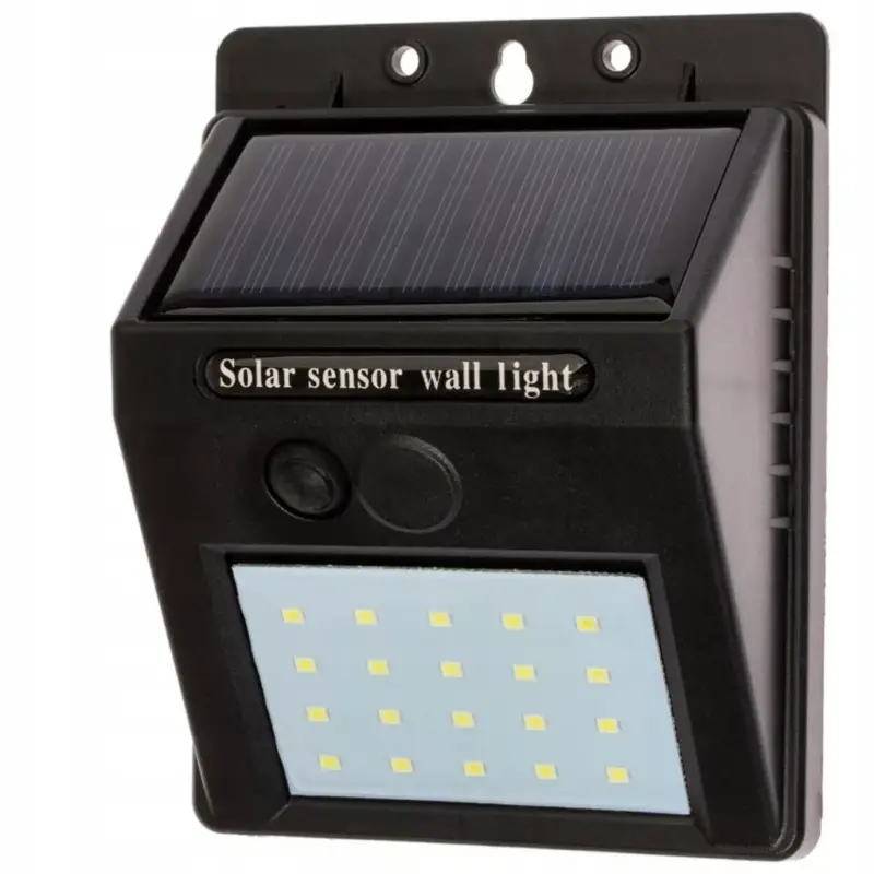 Ne maradj le LED napelemes reflektor 3W 5500-6000K hideg IP65 fekete alkonyérzékelő