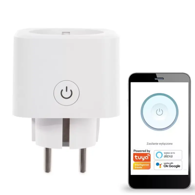 Programozói aljzat 230V max. 16A 3680W SMART SOCKET Wi-Fi TUYA Kobi Azonnal elérhető