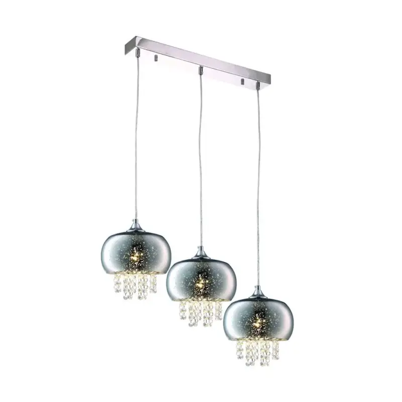Gyors szállítás Glamour stílusú függőlámpa kristályokkal 3x E14 MiLAGRO STARLIGHT galaxy kristály