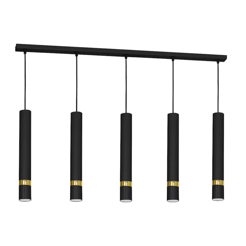 JOKER BLACK GOLD függőlámpa 5x GU10 MILAGRO Fém modern stílusban Outlet