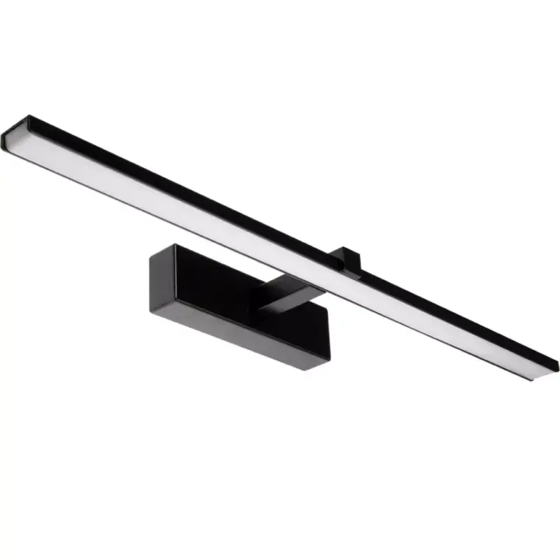 Biztonságos fizetés LED fürdőszobai tükörvilágítás 12W 840lm fekete semleges 60 cm