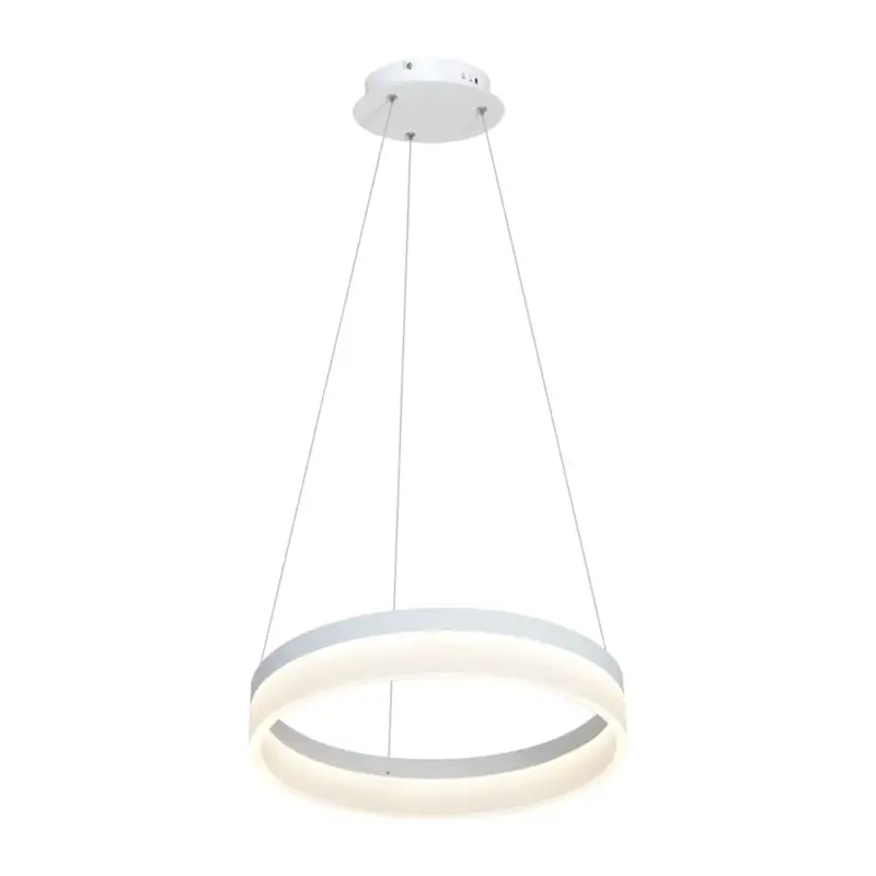 Ajánlat RING függőlámpa 24W fehér kör LED IP20 Fém és akril modern stílusú Milagro