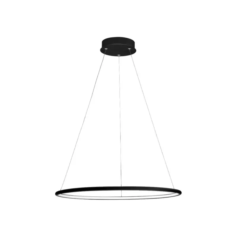 Olcsó ORION függőlámpa, kör, fekete, 22W LED IP20, modern minimalista stílus, Fém és akril, Milagro