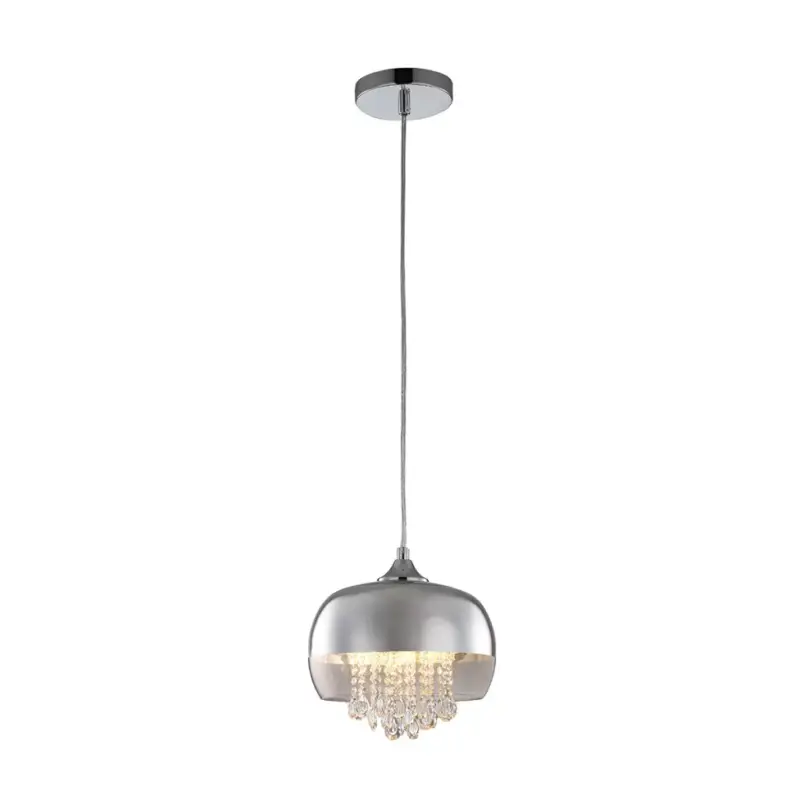 LUNA függőlámpa Króm 1x E14 IP20 Fém és üveg Milagro Crystals Glamour stílus Ne maradj le