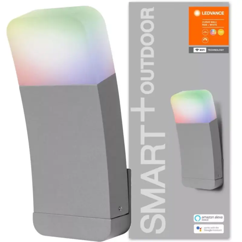 SMART LED fali lámpa 9W RGB+W Ezüst SMART+ WiFi CURVE LEDVANCE Szuper ajánlat