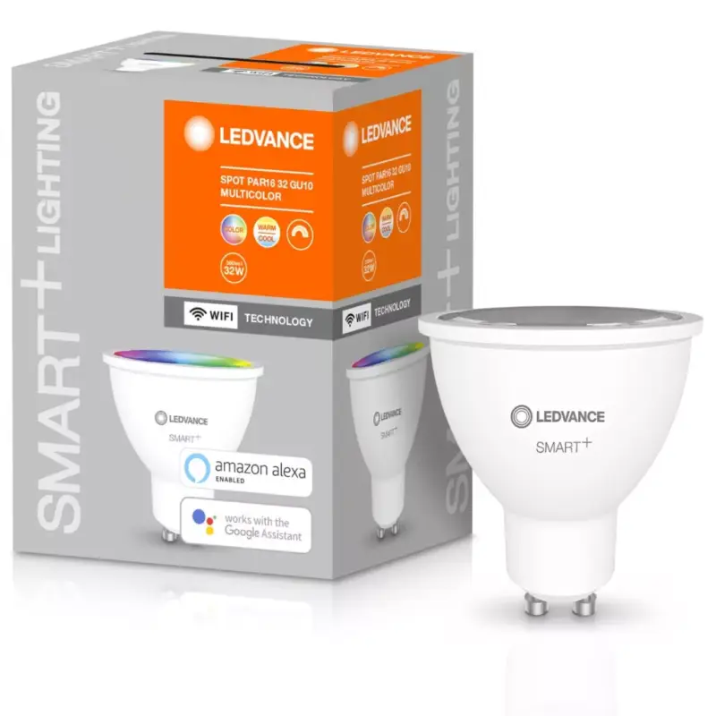 Népszerű GU10 LED izzó 5W 350lm CCT LEDVANCE SMART+ WiFi RGB szabályozható