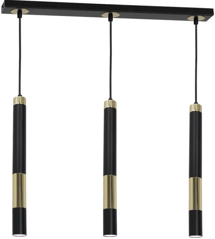 Olcsó MiLAGRO DALLAS fekete-arany függőlámpa + 3xGU10 3W LED