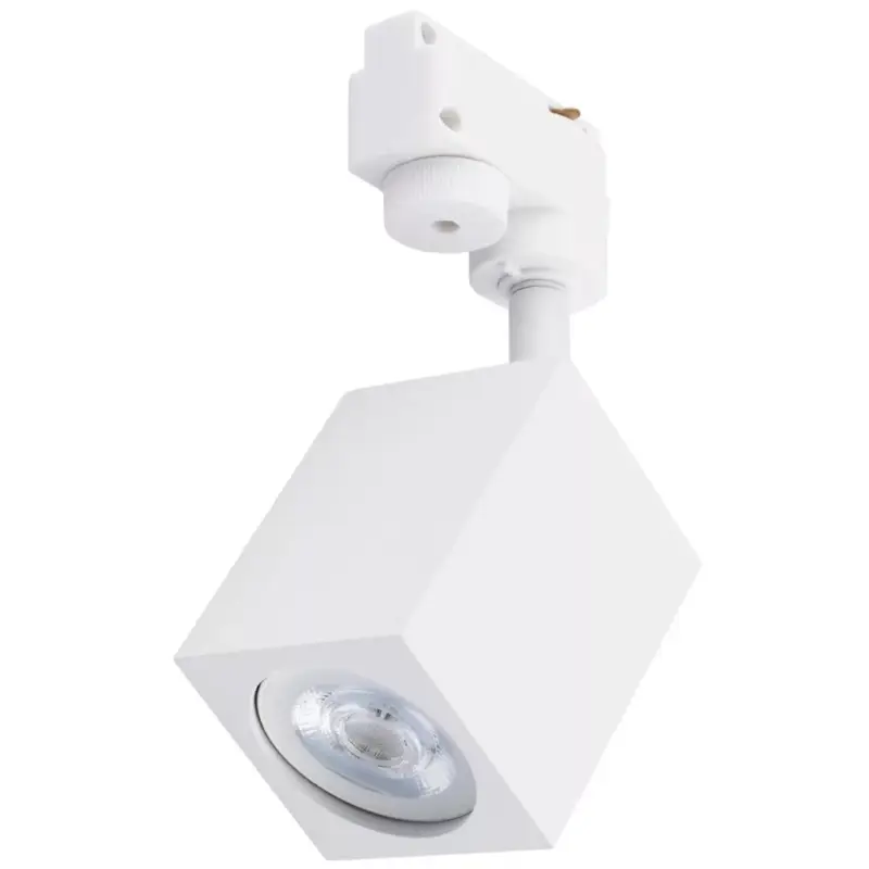 GU10 BRICK Rail Light, fehér, egyfázisú sínekhez Biztonságos fizetés