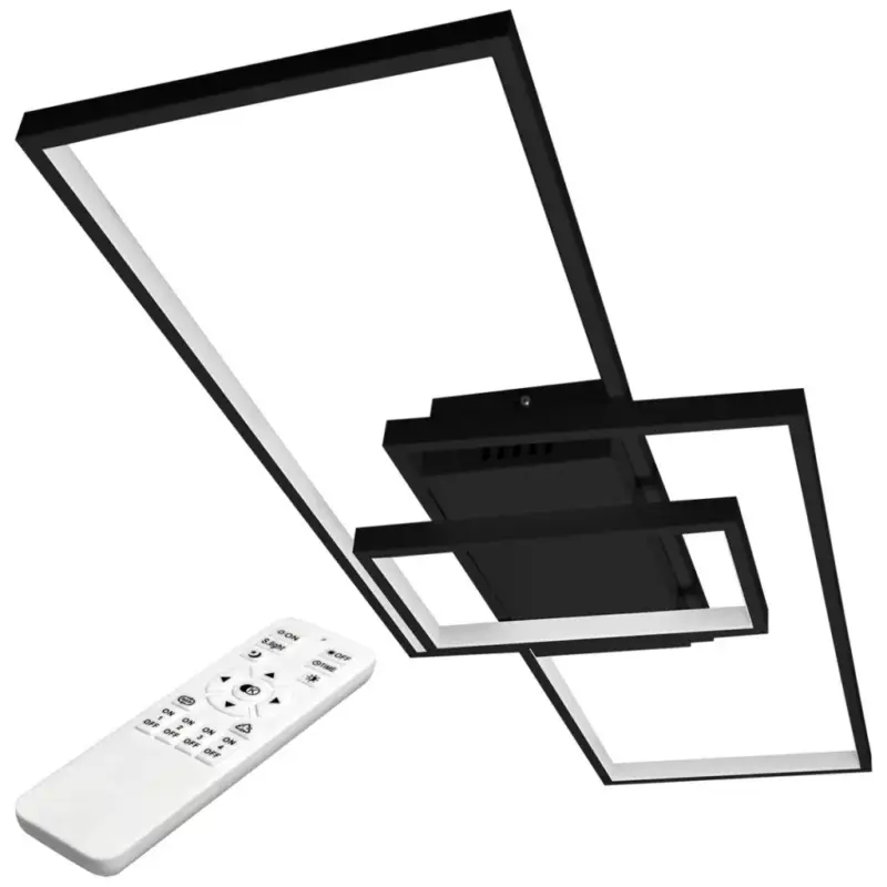 LED csillár mennyezeti lámpa 90W CCT GALAXIS VELA fekete + távirányító Vedd meg most
