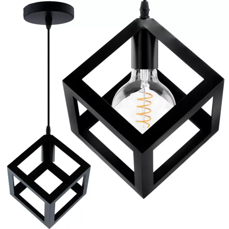 TALUS geometrikus négyzet alakú függőlámpa ZWIS LED-hez 1x E27 LUMILED Népszerű
