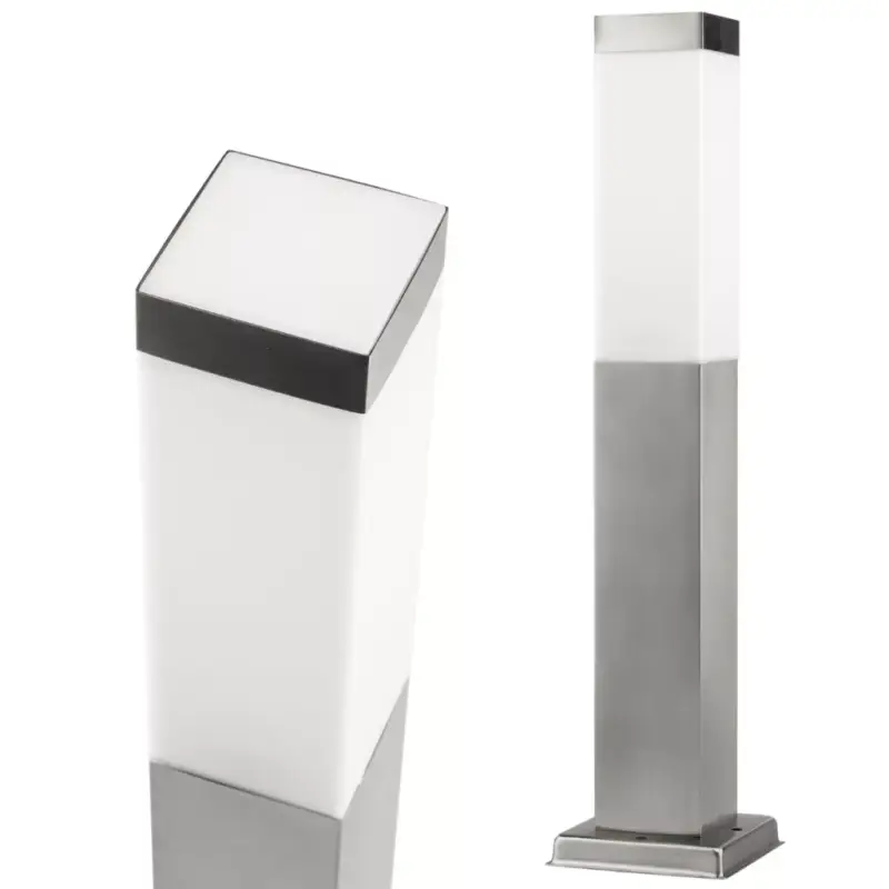 Kerti lámpa E27 lámpa SQUARE INOX POST 45cm IRIS LUMILED Ajánlat