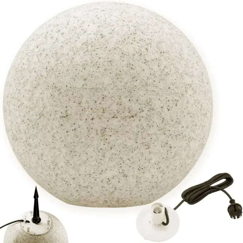 Alacsony ár Kültéri kerti lámpa 230V E27 BULL 35cm Stone