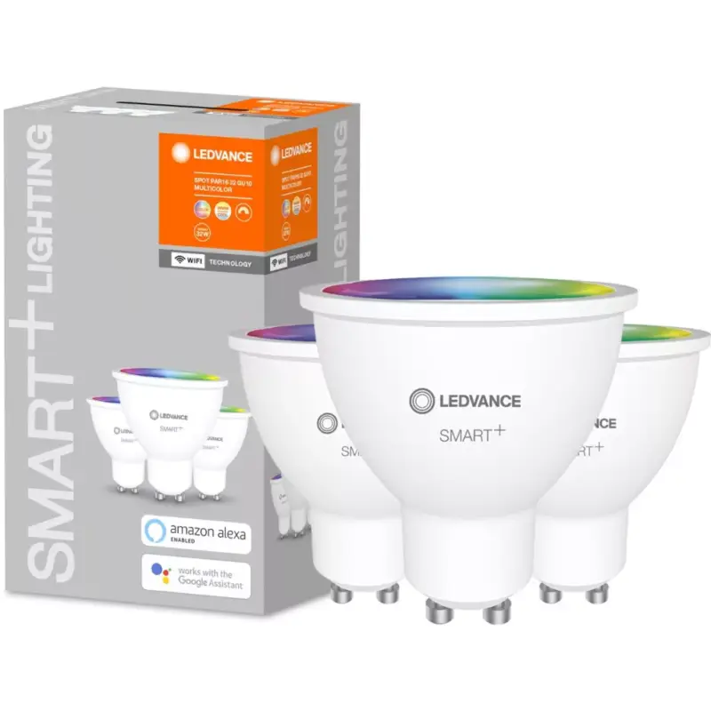Ne maradj le 3PAK LED izzó GU10 5W 350lm CCT LEDVANCE SMART+ WiFi RGB szabályozható