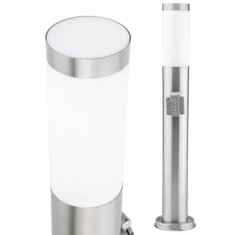 Kültéri kerti lámpa E27 SILVER POSTA 65cm 230V-os foglalattal Biztonságos fizetés