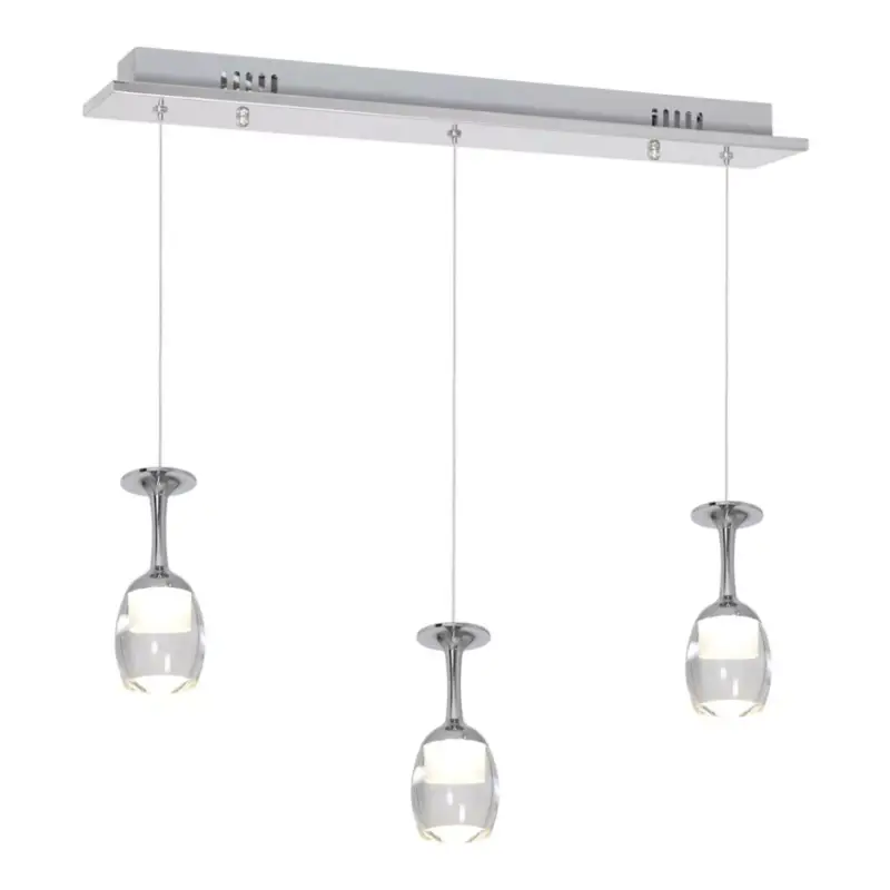 Vedd meg online COPPA függőlámpa 15W (3x5W) LED Kupa króm minimalista ML438 Milagro fém + akril