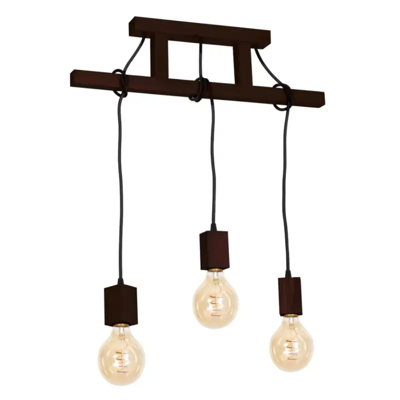 JACK 3xE27 függőlámpa dió minimalista megjelenésű fa lámpatest MLP4360 Milagro Wood Legnépszerűbb