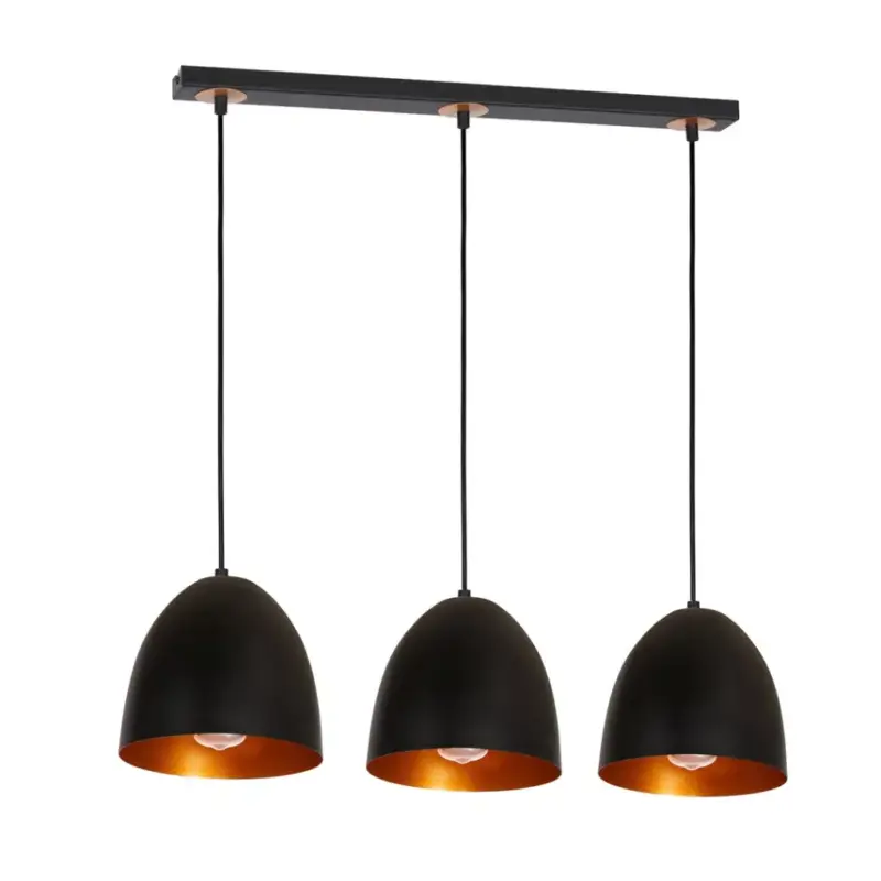 Gyors szállítás VEGAS függesztett lámpa 3xE27 Classic Design Black Copper MLP5588 Milagro Metal