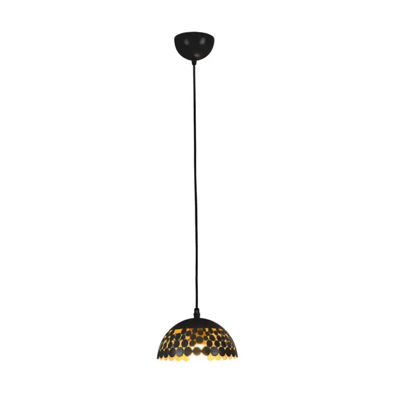 Szezonális akció LISA függőlámpa 1xE27 18 cm Fekete Elegant ML6135 Milagro Metal
