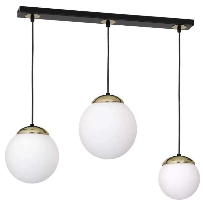 Kedvezményes ár SPARTA függőlámpa 3xE14 White Ball Gold Milagro elemek MLP64500 Fém + Üveg
