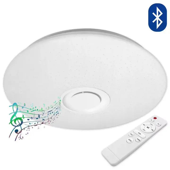 LED PLAIN 50cm kerek mennyezeti lámpa RGBW 3000K-6500K + távirányító BLUETOOTH HANGSZÓRÓ Azonnal elérhető