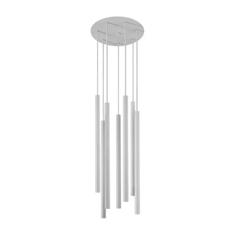 LASER 8918 Nowodvorski mennyezeti lámpa fehér 7xD9 függő acél ⌀30 cm minimalista Akció