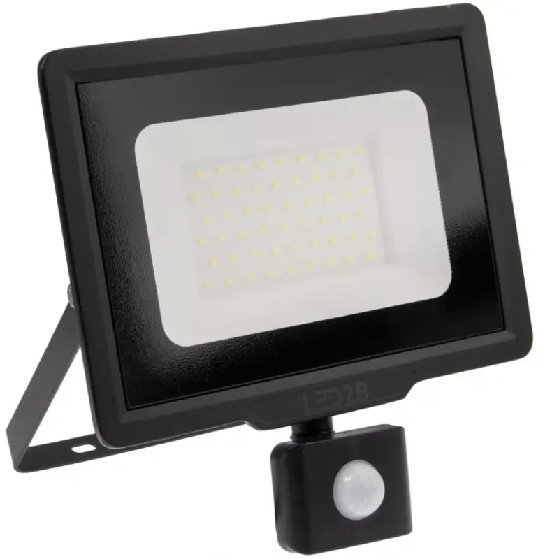 Vedd meg most LED reflektor 50W 4000lm 4000K IP44 fekete LED2B KOBI MHC mozgásérzékelővel