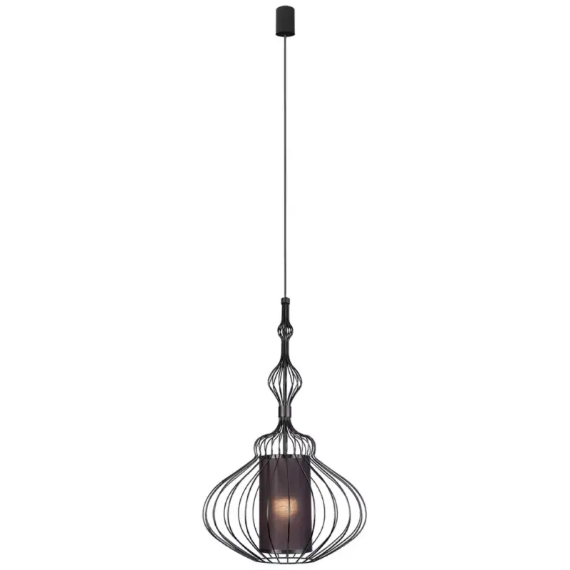 ABI M 8866 Nowodvorski mennyezeti lámpa fekete E27 függesztőhuzal acél ⌀40 cm modern Akciós ár