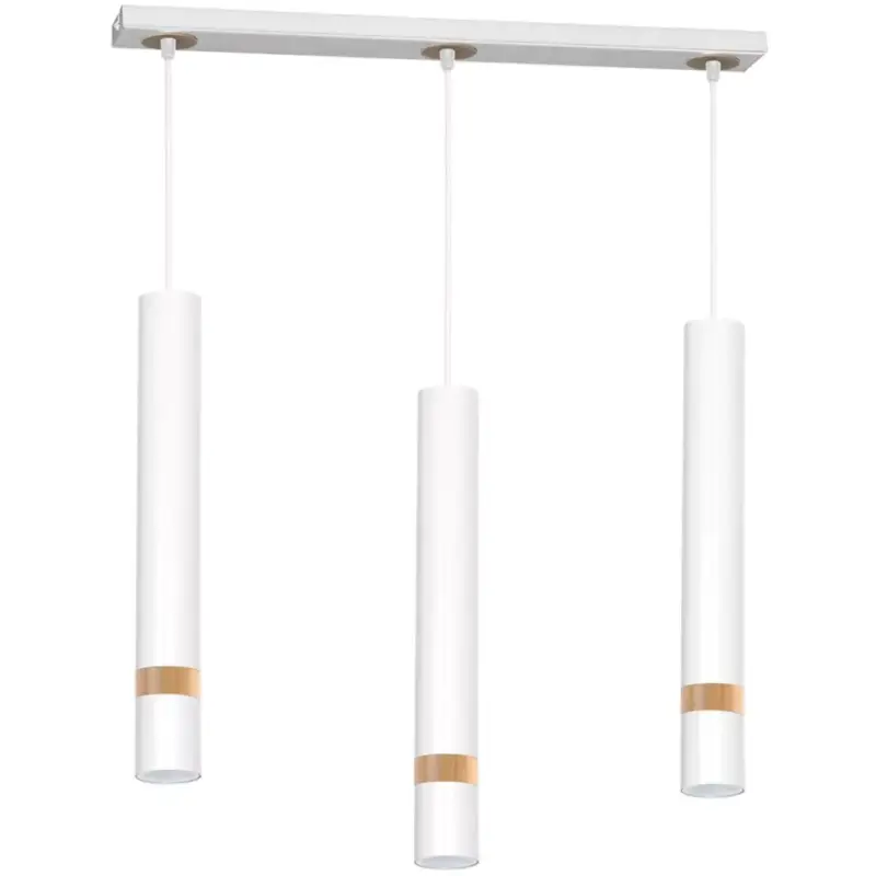 JOKER függőlámpa WHITE/WOOD 3x GU10 MILAGRO Fém modern stílusban Alacsony ár